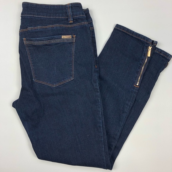 White House Black Market Denim - White House Black Market Skimmer Jeans 10 dark